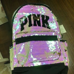 New pink book bag